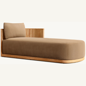 Chaise longue en teck en promotion, équipée d'un confortable matelas en mousse, idéale pour l'extérieur. - Product Image 6