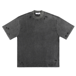 <b>Top</b> Trending 100% Cotton <b>Distress</b> T-shirt For Men Loose Fit Printed Wholesale Custom Unisex Best High Quality T Shirt For Men - Product Image 1