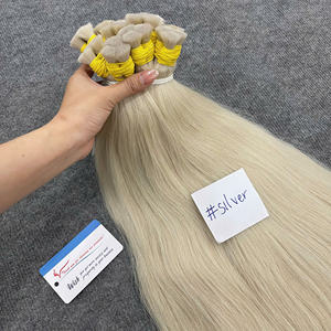 Proveedor de Cabello Humano Vietnamita 100% Natural, Extensiones de Cabello Liso en Color Plateado, Listo para Enviar al por Mayor - Product Image 3