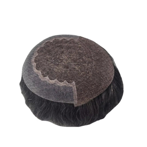 Q6 Model 100% Human Hair Lace Front <b>Wig</b> for <b>Men</b> Remy Indian Hair Customized Color Middle/Center Design Taz Hair BD - Product Image 5