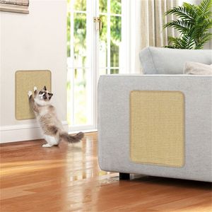 Set di 6 Tappetini Antiscivolo per Gatti in Sisal Naturale, 16 x 12 Pollici, con Base in Lattice, Protezione per Mobili - Product Image 4