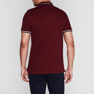 Camiseta Polo de Algodón Personalizada, Casual, de Color Sólido, Corte Ajustado, para Hombre - Product Image 5