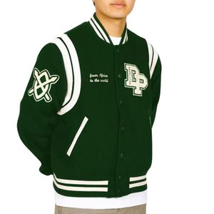 Blouson universitaire homme style urbain personnalisé 100% Laine/Polyester Haute Qualité Respirant Séchage Rapide Hiver Lettres OEM - Product Image 1