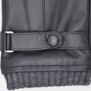 Guantes de Invierno con Pantalla Táctil, Diseño de Patrón Transpirable, Estilo Único y Protección Completa para los Dedos, en Cuero - Product Image 6