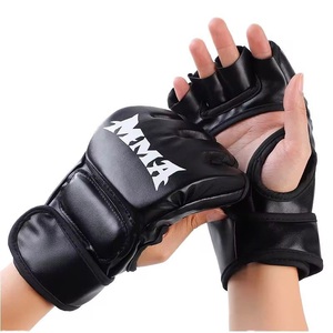 ถุงมือฝึกซ้อมมวย MMA แบบครึ่งนิ้ว หนัง PU คุณภาพสูงสั่งทำพิเศษ ถุงมือ UFC MMA - Product Image 5