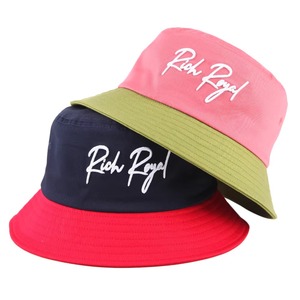 Custom Embroidery <b>Summer</b> 100% Cotton Bucket <b>Hat</b> Wholesale Printed Logo Bucket <b>Hat</b> - Product Image 1
