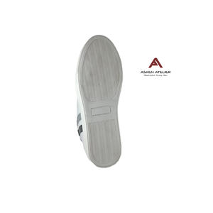 <b>White</b> High Top Hidden Heel Lace-Up Walking Sneakers Breathable Soft Lightweight Genuine <b>Leather</b> Upper Toe Comfort <b>Shoes</b> for - Product Image 6