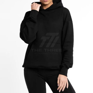 Conjunto de Sudadera con Capucha y Pantalones Cortos para Mujer, Transpirable, de Invierno, de Alta Calidad, con Logotipo Personalizado, al por Mayor - Product Image 6