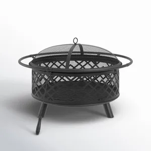 Brasero élégant fait main pour une vie de plein air haut de gamme, design de jardin moderne et loisirs familiaux, brasero extérieur en acier inoxydable - Product Image 1