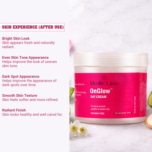 Crème de jour Vedic Line OnGlow pour tous types de peaux, formule légère et non grasse, disponible au meilleur prix de gros - Product Image 5