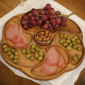 จานเสิร์ฟไม้ขัดเงาจานเสิร์ฟเนื้ออบอุ่นสำหรับงานอีเวนต์ - Product Image 1