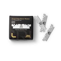 Lames de rasoir à bord simple JRL, paquet de 100, en acier inoxydable allemand, pour usage professionnel en salon de coiffure