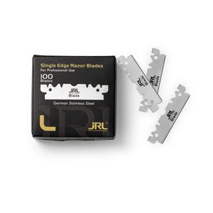 Cuchillas de afeitar de un solo filo JRL, paquete de 100, acero inoxidable alemán para uso profesional en peluquerías - Product Image 2