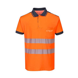 T-shirt de sécurité pour entrepôt, classe 2 ANSI, imperméable, avec LED clignotante, impression personnalisée, réfléchissant, respirant, en polyester, pour le personnel logistique - Product Image 5