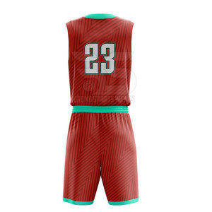 Tenue de basketball athlétique pour hommes, séchage rapide, respirante, légère, en mesh, pour entraînement et équipe sportive - Product Image 3