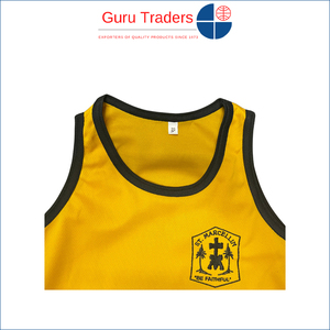 Personalización posible para chalecos deportivos para niños de primera calidad, cómodos, con diseño sólido, 100% poliéster, de un proveedor indio. - Product Image 4