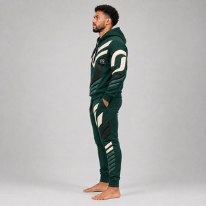 Chándal de Forro Polar para Hombre con Estampado en Relieve, Interior Cálido y Suave, Tela Resistente, Diseño Elegante con Estampado en Relieve, Ideal para Uso Casual en Invierno - Product Image 3