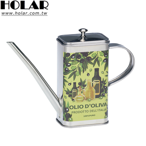 [Holar] Dispensador de Aceite de Oliva Rectangular de Acero Inoxidable de Alta Calidad Hecho en Taiwán, 17 oz, para Cocina - Product Image 1