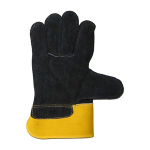 Leather Work <b>Gloves</b> Real Leather Working <b>Gloves</b> Outdoor Protective Heavy Duty Anti-Slip Cut Resistant Leather Working <b>Gloves</b> - Product Image 4