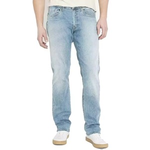 Jean noir décontracté pour homme en denim extensible avec logo, 100 % coton, coupe droite, écologique et respirant, idéal pour l'automne - Product Image 6