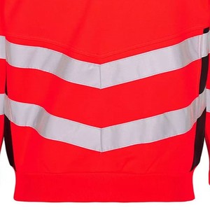 เสื้อฮู้ดนิรภัยสำหรับผู้ชาย ANSI Class 2 ไฟ LED กันน้ำ น้ำหนักเบา ผ้าฝ้ายฟลีซ ระบายอากาศได้ดี กันยับ ปรับแต่งได้เต็มที่ - Product Image 6