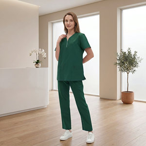 Custom Short Sleeve Nurse Scrub Scrub Suit \ Short Sleeve Nurse Scrub Pants | Surgical <b>Doctors</b> Hospital Suit Nursing Scrubs <b>Set</b> - Product Image 2