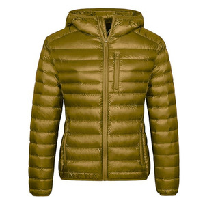 <b>Men</b> Winter Thick Hooded Puffer <b>Jacket</b> <b>Long</b> Sleeve Design Zipper Closure Breathable Eco-Friendly Fabric 100% Polyester - Product Image 5