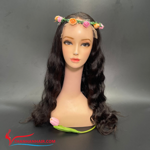 Peluca vietnamita natural Color negro completo 100% Extensiones de cabello humano real Liso y ondulado Prepedido - Product Image 2