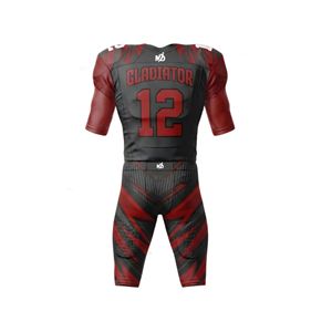 Uniforme de Fútbol Americano Personalizado Estilo Gladiador, Colores y Logotipos del Equipo a Medida, Conjunto de Fútbol Americano Sublimado Resistente - Product Image 4