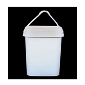 Cubo de Plástico PP Cuadrado Blanco de 15L Premium, Hermético, a Prueba de Fugas, Duradero, con Tapa Abatible y Asa para Envasado de Productos Químicos - Product Image 1