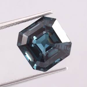 Turmalina Azul Verde de Mozambique, Corte Octogonal, Gema Suelta Sintética Creada en Laboratorio, Alta Calidad AA+, Grado Joyería de Lujo, Forma de Pera - Product Image 4