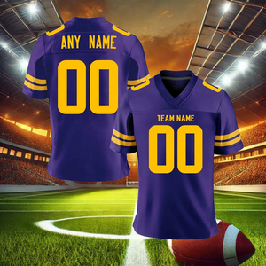 Camiseta de Fútbol Americano de Manga Corta, Transpirable, de Secado Rápido, 100% Poliéster, Precio al por Mayor - Product Image 4
