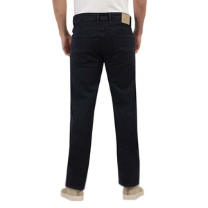 กางเกงยีนส์ทรงสลิมฟิตสำหรับผู้ชาย แต่งจีบและแผ่นผ้าแบบมีดีไซน์  พร้อมซิปและดีเทลขาดๆ  สำหรับขี่มอเตอร์ไซค์ - Product Image 2