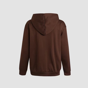 Sudadera con Capucha Marrón para Hombre, Unisex, de Algodón Tejido, Informal, Otoñal, con Logotipo Estampado en la Parte Delantera, Corte Regular - Product Image 2
