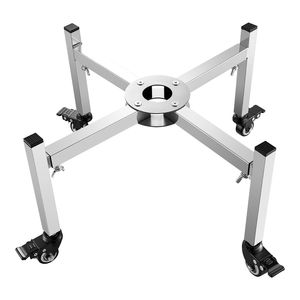 Supporto Regolabile per Braciere Moderno da 15-27 Pollici con 4 Ruote per Solo Stove Bonfire Yukon Outsi per Combustibile in Legno - Product Image 1
