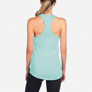 Camisetas sin mangas personalizadas para mujer, de color sólido, con cuello, para fitness y gimnasio. - Product Image 3