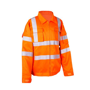 เสื้อแจ็คเก็ตทำงานแขนยาวสะท้อนแสงสำหรับผู้ชาย สีทูโทน ทนทาน น้ำหนักเบา เหมาะสำหรับงานหนัก - Product Image 1