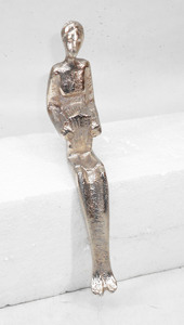 Centro de Mesa Decorativo Abstracto de Aluminio Contemporáneo de Alta Gama, Arte Metálico Chapado en Oro para Mesa de Comedor o Consola - Product Image 4