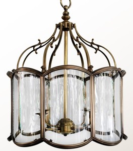 Plafonnier moderne en fer avec panneaux en verre transparent, écologique, léger, fait main, design durable pour usage intérieur, décoration de salon - Product Image 1