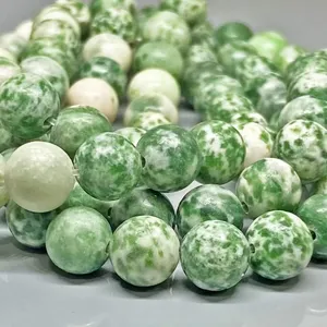 Natural Matte <b>Tree</b> Agate 6mm Smooth Round A Grade Gemstone Beads Strand Jewelry Making Wholesale - Product Image 1