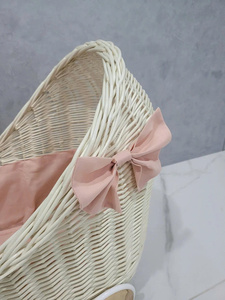 Eco-friendly Wicker Baby Carriage Doll <b>Stroller</b> Wicker Doll Pram Handmade From Vietnam - Product Image 6