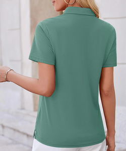 Low Price Womens <b>Polo</b> Shirt Plain Design Cotton Casual <b>Polo</b> T Shirt Wholesale Custom Logo Supplier - Product Image 3