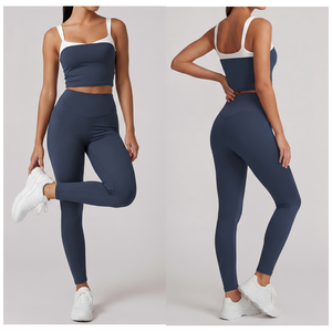 Nouvelle tenue de sport d'été pour femmes, idéale pour la musculation, le yoga, séchage rapide, effet sculptant. - Product Image 1