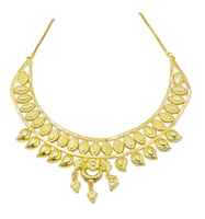 Vente en gros de parures de bijoux de mariage de style européen plaquées or micronique 14K/18K/24K, design traditionnel français, mode nuptiale