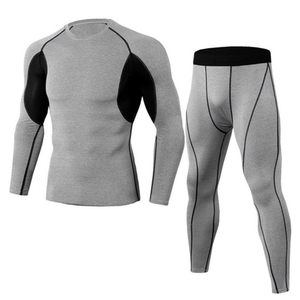 Vêtements d'entraînement pour hommes à manches longues, design sportif tendance, nouvelle arrivée, combinaisons de compression pour hommes - Product Image 4