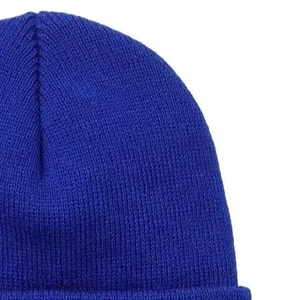 Wholesale Warm <b>Hat</b> Manufacturer Custom Logo Embroidery Solid Color <b>Winter</b> Jacquard Blank Plain Knitted Beanie Cap Beanie <b>Hats</b> - Product Image 3