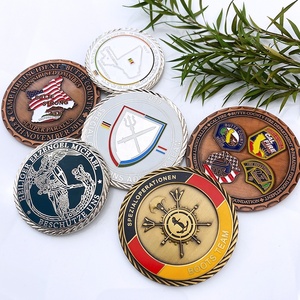 Moneda de desafío de aleación de zinc conmemorativa de esmalte estampado 2D 3D con logotipo personalizado barato - Product Image 1