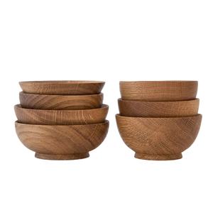 Nuevo Diseño de Tazón de Madera, Tazón de Madera Maciza Pulida, Atractivo Tazón de Madera de Acacia Natural con Acabado Sostenible para Ensaladas - Product Image 1