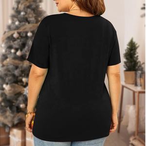 เสื้อยืดแขนสั้นสำหรับผู้หญิงเสื้อผ้าสองด้านระบายอากาศเย็นกันรอยยับสามเข็มสีทึบสำหรับฤดูร้อน - Product Image 2