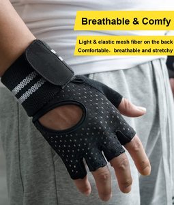 Oem Customized Neoprene Weightlifting Gloves Built For Gym Training With Padded Palms, <b>Grip</b> <b>Control</b>, And Adjustable Wrist Wraps - Product Image 4